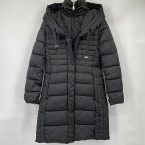 Tahari Casey Bibbed Puffer Coat size S